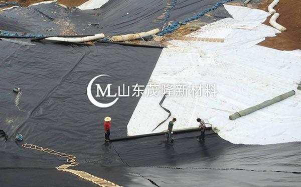 《菏澤曹縣垃圾發(fā)電廠》土工布、土工膜施工